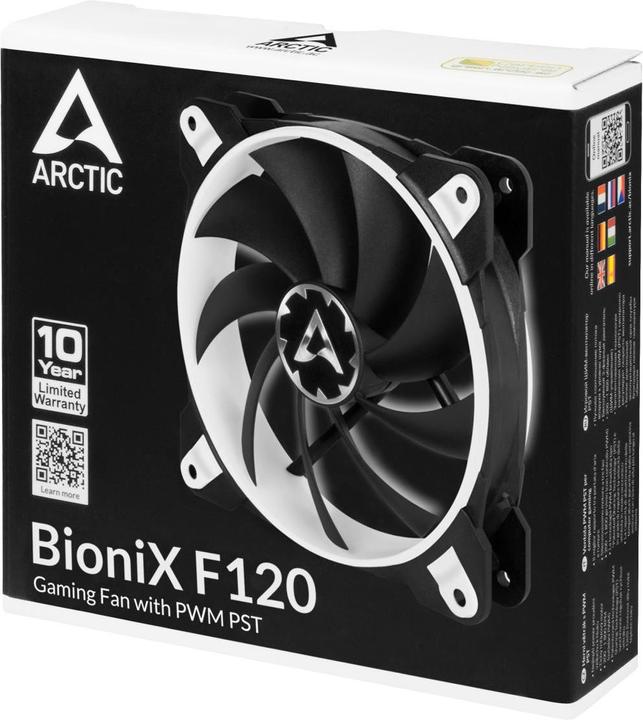 Produktbild Arctic BioniX F120 For computer case Fan 12 cm Black, White (120 mm, 1 x)