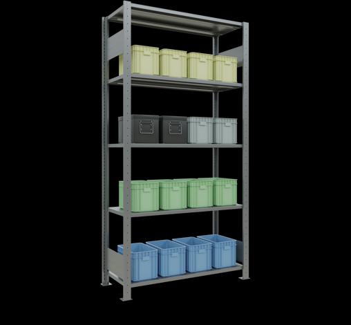 Image du produit Schulte Lagertechnik Système d'emboîtement pour rayonnage de base MULTIplus85 avec traverse de longueur