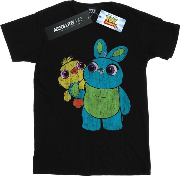 Actual product image Disney Mens Toy Story 4 Ducky And Bunny Distressed Pose T-Shirt (5XL)