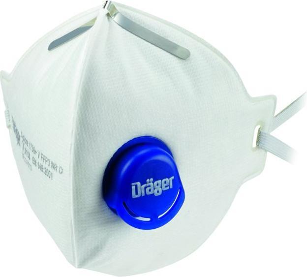 Image du produit Dräger X-plore 1730+ FFP3V NRD Masque antiparticules avec valve (pack de 10) (FFP3, 10 x)