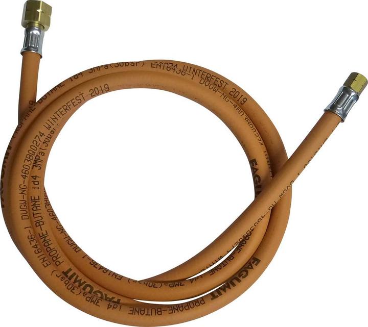 Produktbild Borrmann Brenner Hochdruck-Schlauch für Propangas, 30 bar, Länge 6 m (6 m, 4 mm)