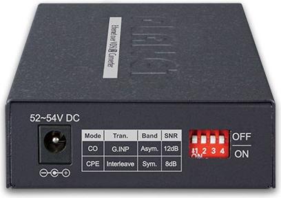 Actual product image Planet 1-Port 10/100/1000T 802.3at PoE+ Ethernet to VDSL2 Converter Broadband Communication (Converters)