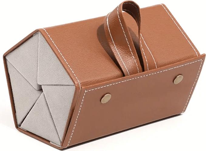 Only-Bags.Store Premium-Sonnenbrillen-Aufbewahrungs-Organizer, Brillen-Klapp-Reiseetui, hängende Display-Stütze