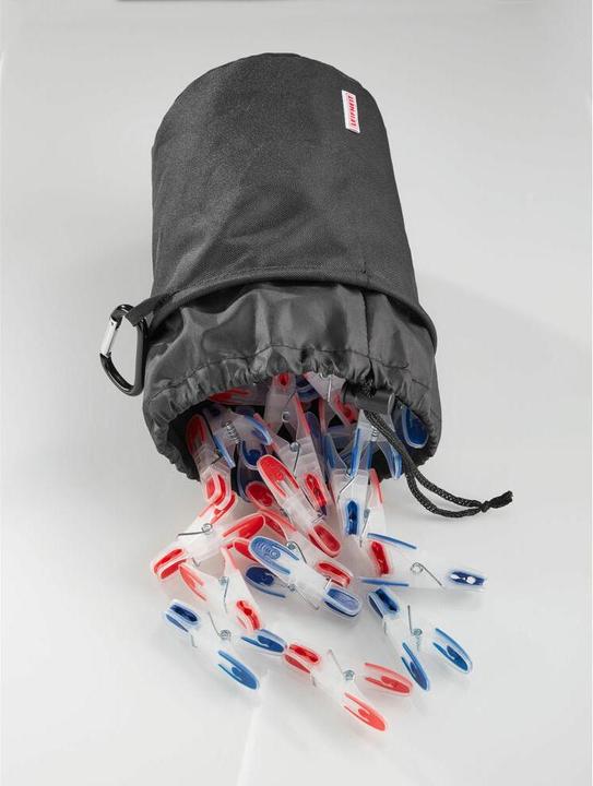 Image du produit Leifheit Sac à pinces à linge avec mousqueton et cordon de serrage