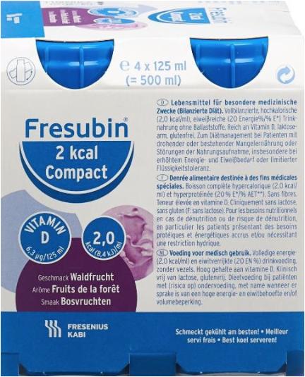 Image du produit Fresubin 2 kcal Drink Compact Fruits des bois (4x125ml) (Fruits des bois, 4 x)