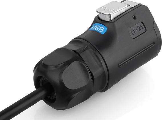Image du produit Cnlinko Câble USB étanche pour signaux USB 3.0 avec IP67 pour -20°C à +80°C 3 mètres (3 m)