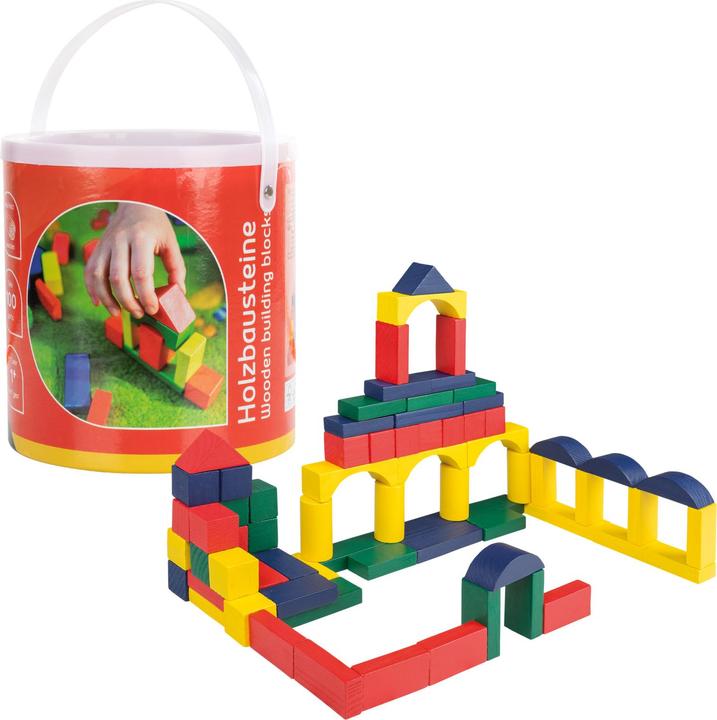 Actual product image Idena Wooden blocks in bucket 100s FSC100%