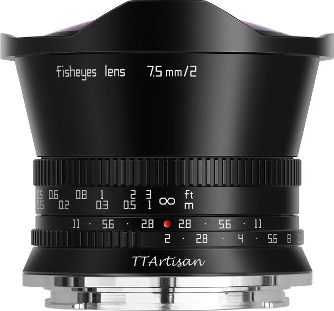 Produktbild TTArtisan 7.5 mm, f/2.0 (Sony E, APS-C / DX)
