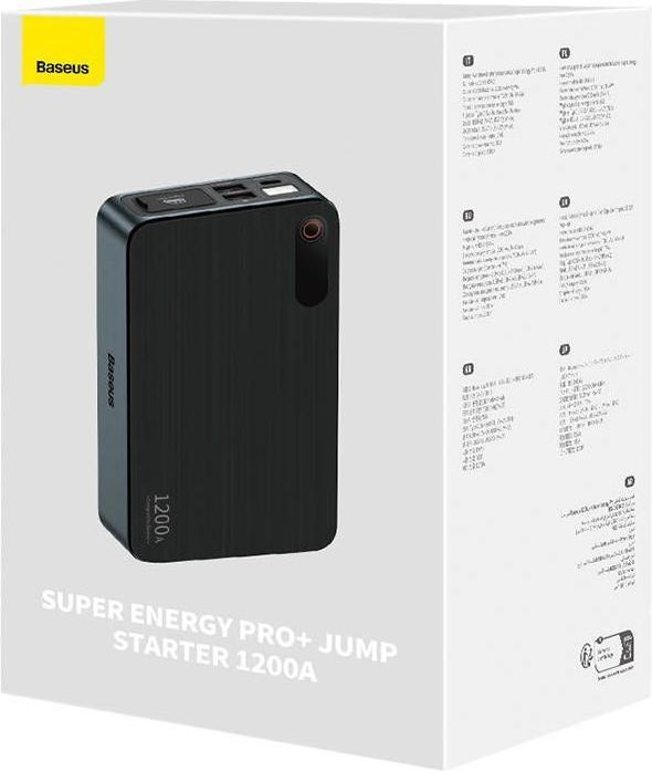 Actual product image Baseus Super Energy Pro+ Powerbank Jump Starter 1200A - black (12000 mAh)