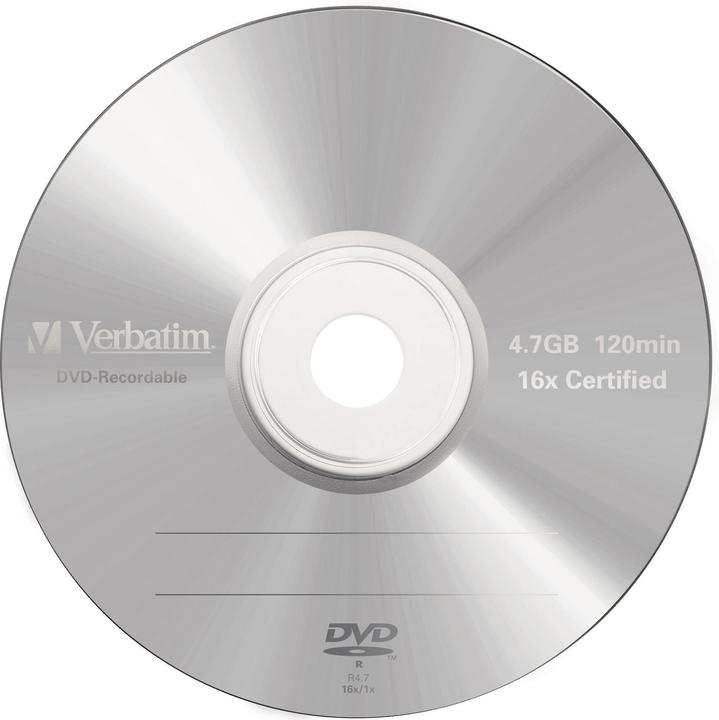 Produktbild Verbatim DVD-R, 4.7GB, 16x, 5er Pack (5 x)