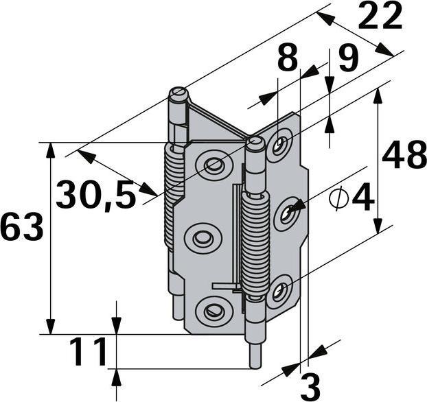 Produktbild Hettich Pendelscharnier