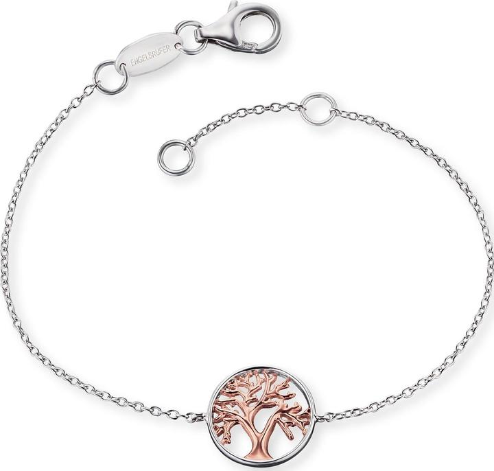 Engelsrufer Armband Lebensbaum (18 cm, 925er Silber platiniert)