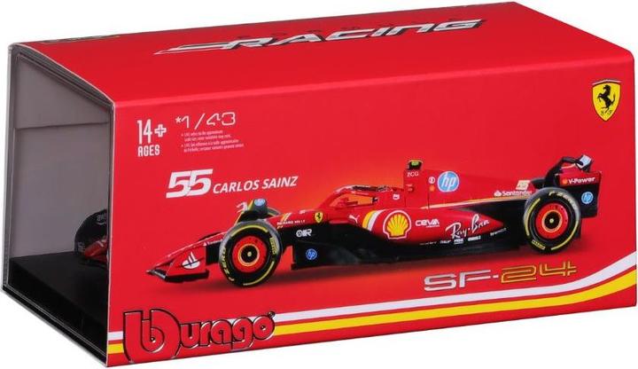 Actual product image Bburago Ferrari F1 SF-24 1/43 Sainz 2024