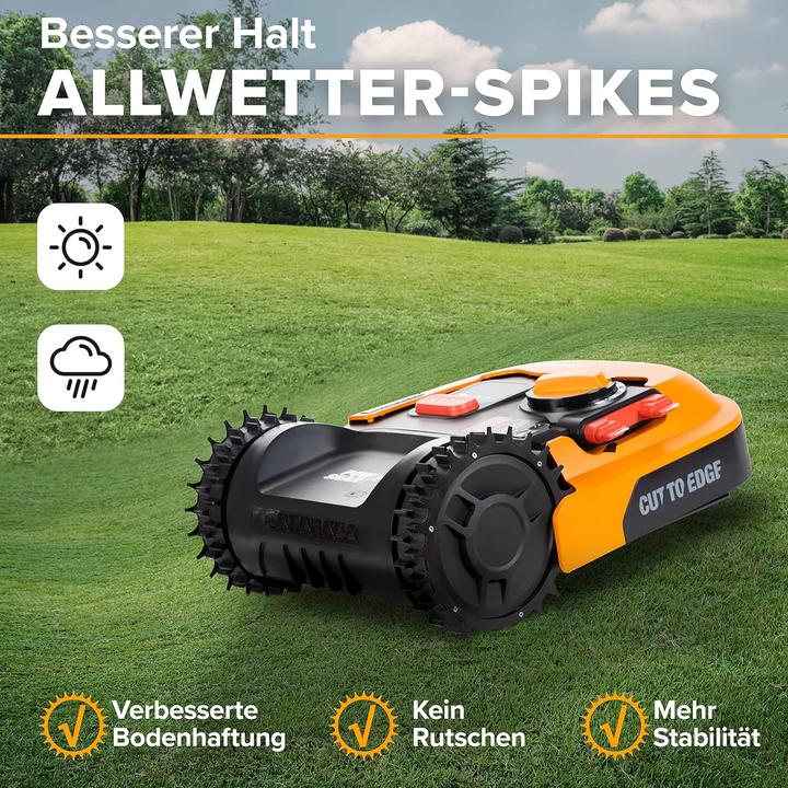 Immagine prodotto Robo Claws Mähroboter Spikes für Worx Landroid Plus Modelle (Robot falciante, Installazione del robot tosaerba)