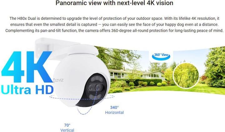 Actual product image EZVIZ H80x Dual (3840 x 2160 pixels)