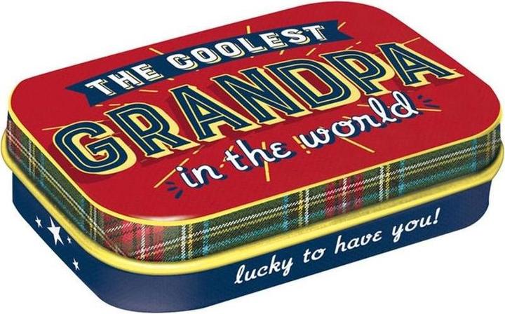 Produktbild Nostalgic-Art Merchandising Pfefferminzdose Coolest Grandpa gefüllt, 6 x 1.6 cm