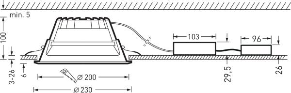 Actual product image Trilux Amatris G3 C07 WR 14 (1400 lm)