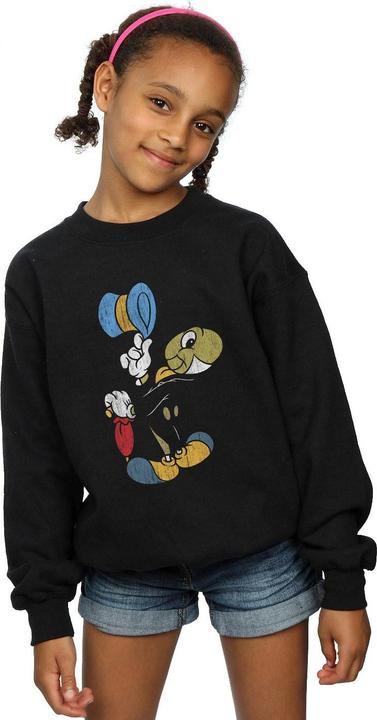 Actual product image Disney Girls Pinocchio Jiminy Cricket Sweatshirt (140, 146)