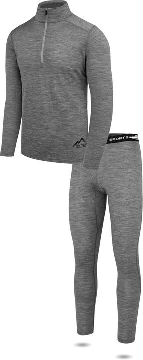 Image du produit Normani T-shirt et pantalon à manches longues en mérinos pour hommes Canberra/Sydney - 8827 (M)