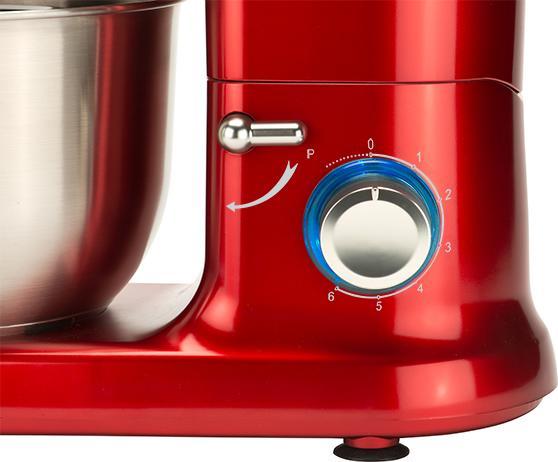 Productafbeelding Bourgini Klassieke keukenchef - Keukenmachine - Rood (1250 W)