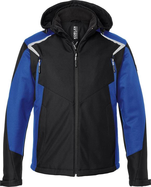 Produktbild Kübler Jacke Winter Softshell BODYFORCE schwarz/kbl.blau Form 1325 Grösse XS (XS)
