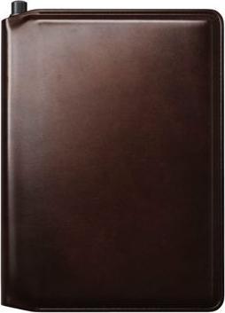 Actual product image Nomad Leather Passport Wallet Pen Edition Rustic Brown