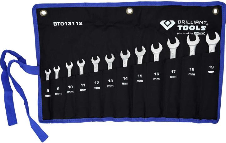 Actual product image Brilliant Tools BT013112 Ratchet ring wrench set (19 mm, 8 mm, 10 mm, 14 mm, 18 mm, 11 mm, 12 mm, 17 mm, 15 mm, 13 mm, 9 mm, 16 mm)