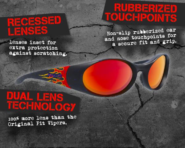 Actual product image Pit Viper The Slammer The Combustion (Black, Black)