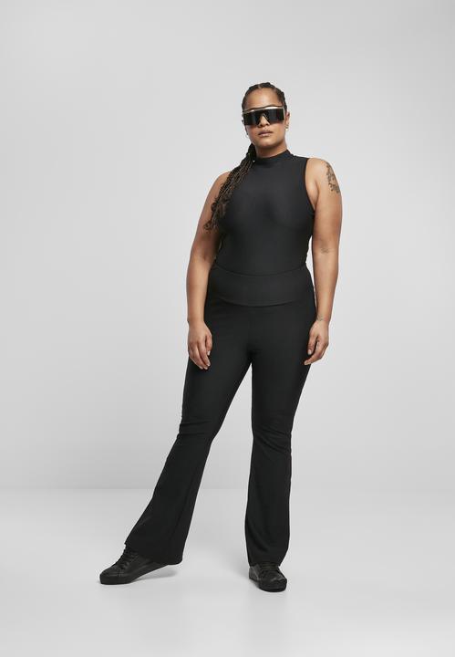Immagine prodotto Urban Classics Leggings a vita alta da donna con taglio a stivale a costine (XS)