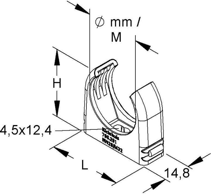 Actual product image HKL RO clip pipe clamp (2.90 cm)