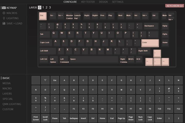 Actual product image Keychron Q1 Barebone Knob Version (CH, Cable)