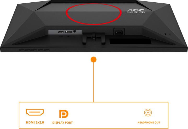 Produktbild AOC 60,4cm (23,8") Q24G4RE 16:09 2xHDMI+DP IPS black-red (2560 x 1440 Pixel, 23.80")