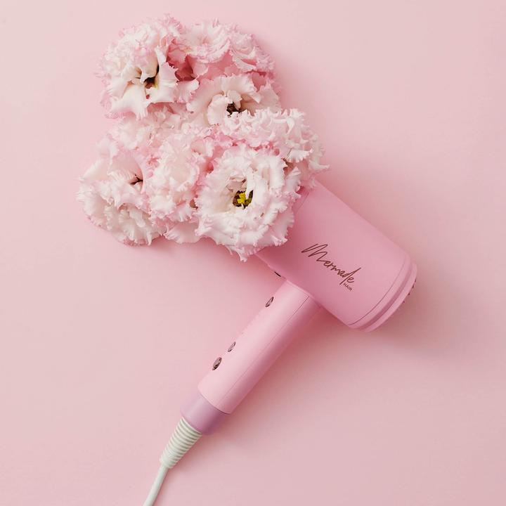 Actual product image Mermade Hair Dryer - pink