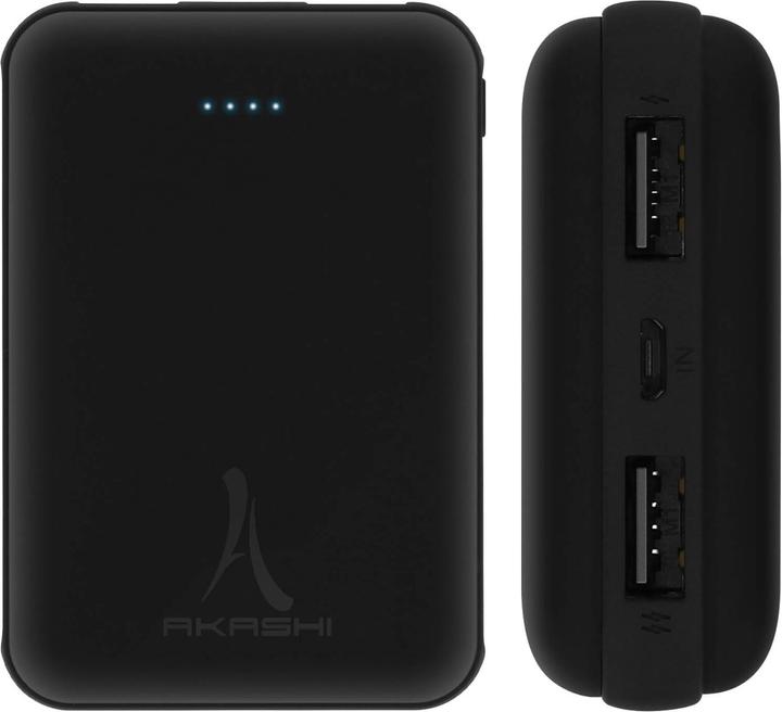 Immagine prodotto Akashi ALTPB10COMPBL 2x porte USB + connettore Micro-USB (10000 mAh)