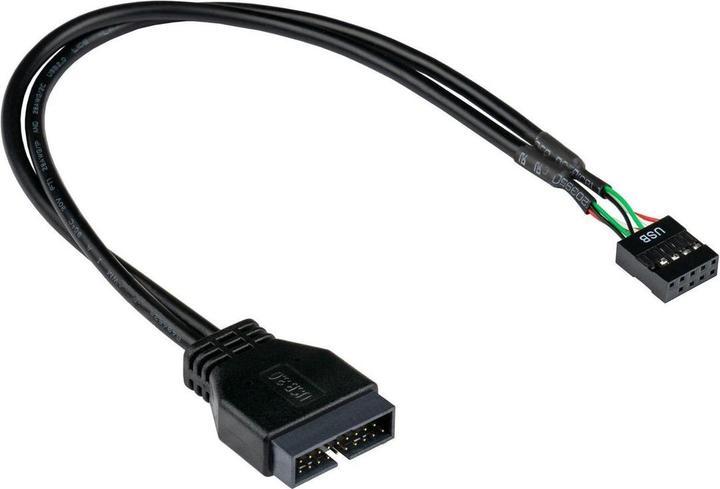 Produktbild Varia SO-33840 - Adapter intern USB 3.0 Pin-Header Stecker an USB 2.0 Pin-Header Buchse, schwarz, 0,15m