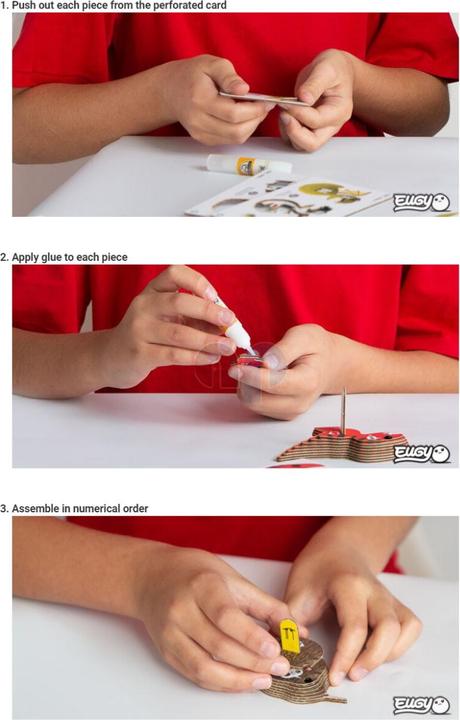 Produktbild Eugy Erdmännchen - 3D Karton Figuren Modellbausatz