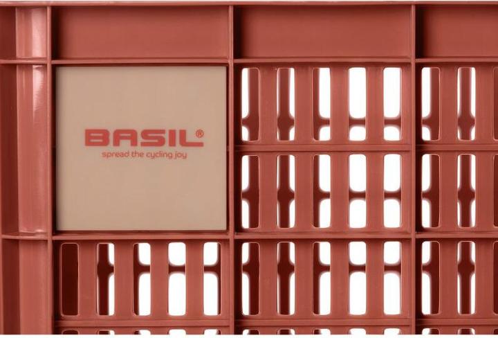 Produktbild Basil Fahrradkiste M,29.5L, recycelter Kunststoff, terra red (29.50 l)