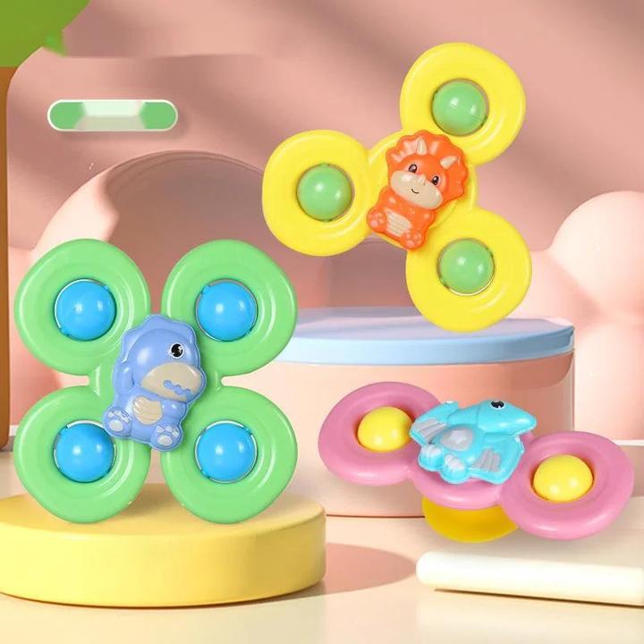 Produktbild Activity Board 3PCS Saugnapf Spinner Badespielzeug für Kinder Sensory Stress Relief Spinning Educational Toys Baby
