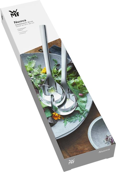 Productafbeelding WMF Saladeservers Serveerbestek 30cm Nuova roestvrij staal 18/10 gepolijst (Salade servers)