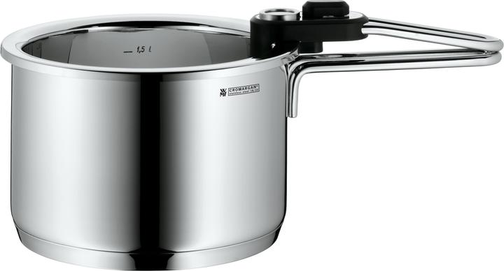 Produktbild WMF Kochtopf Simmertopf 18cm mit Temperaturanzeige Topf 1,5l Edelstahl Induktion (18 cm, Kochtopf, Edelstahl)