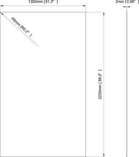 Image du produit Multibrackets Sicherheitsglas zu 98" Displayrahmen, Stärke