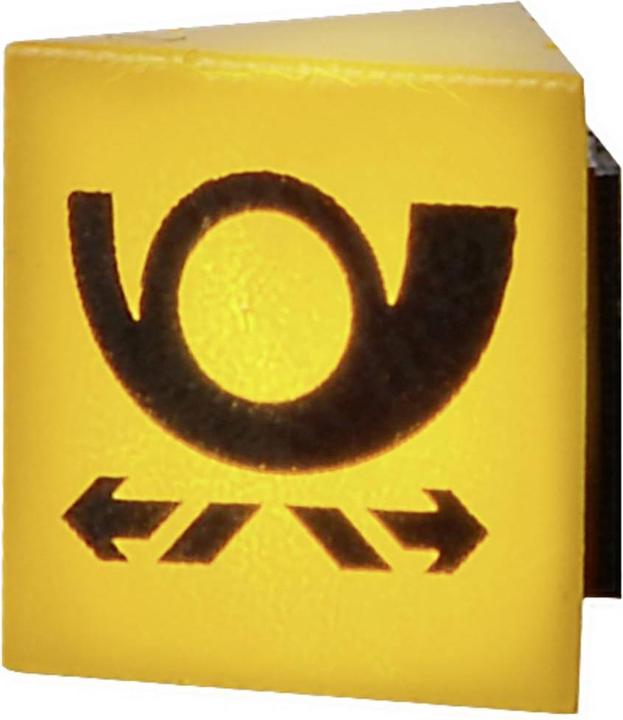 Viessmann H0 Reklameschild POST mit LED-Beleuchtung