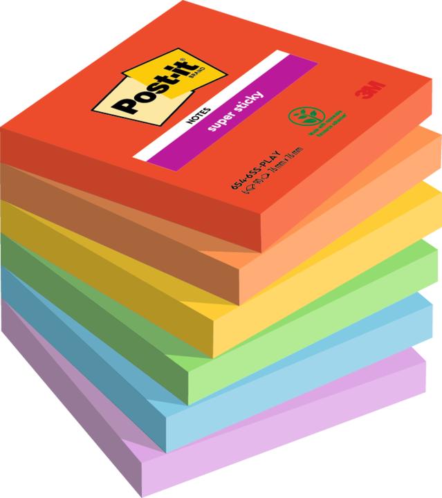 Post-it Super Sticky Playful (76 x 76 mm)