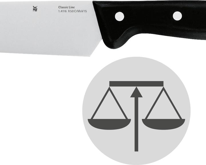 Produktbild WMF Classic Line Gemüsemesser Schälmesser 18,5cm Klingenstahl Kunststoffgriff (8 cm)