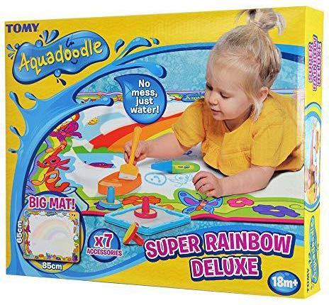 Tomy AQUADOODLE drawing mat Super Rainbow Deluxe, E72772