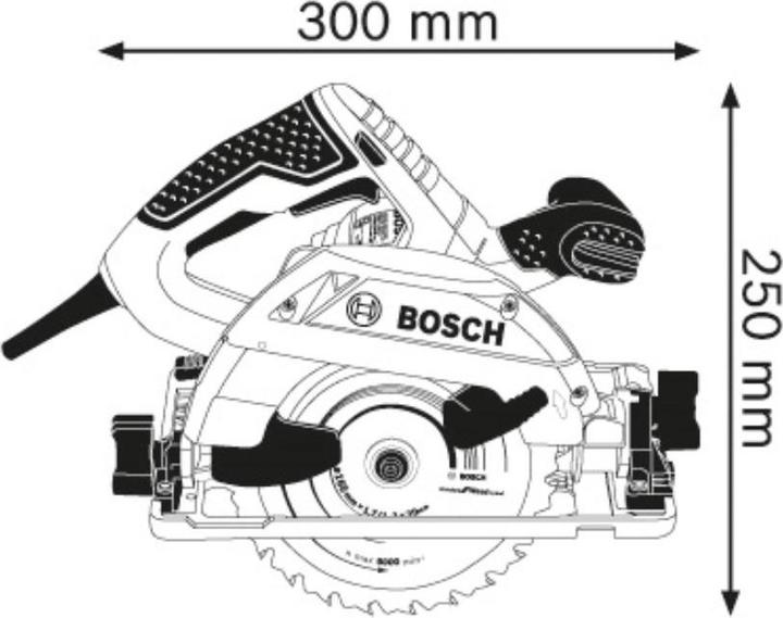 Produktbild Bosch Professional Handkreissäge GKS 55+ GCE, im Karton