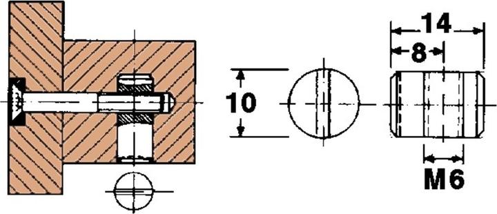 Produktbild Werkstarck Rundmuttern (M6)