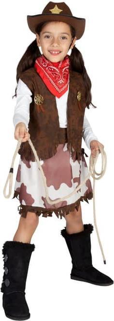 Produktbild MICA Festival Kostüm - Cowgirl - für Kinder - 3-teilig - verschiedene Grössen 134/140 (134, L)