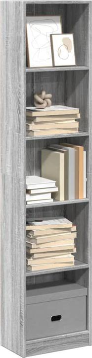 Produktbild VidaXL Bücherregal Regal Standregal Büroregal Aufbewahrungsregal Grau Sonoma (40 x 24 x 176 cm)