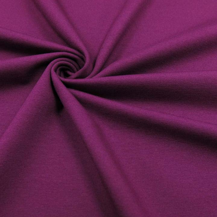 Produktbild Stoffrestposten Baumwolljersey - Aubergine - Mindestverkaufsmenge: 1 Meter